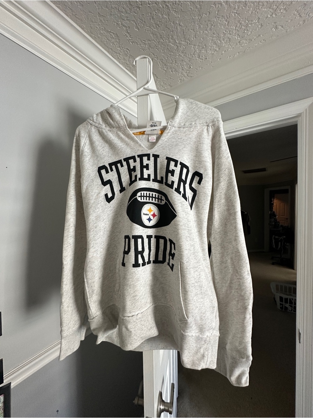Victoria’s Secret PINK Steelers Pride Hooded Sweatshirt - Gray Women’s Large